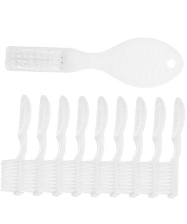 Fomiyes 20st prison toothbrush travel toothbrush toothbrush with soft handle prison brush toothbrush for the household toothbrush treat gentle deliveries white travel nylon