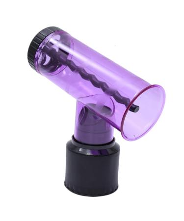 Ipetboom Hair Dryer Nozzle Hair Roller Dryer Mouth Cover Curly Hair Tools Curlers Tornado 18*8.5cm Purple