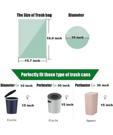 Buy Aurmoo Organic Garbage Bags - 200 Biotoles 8L Eco-Friendly Kitchen & Office Waste Bags (40x43cm Green) - Buy Online on GoSupps.com