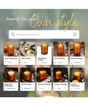 Citronella Stress Relief Candle - 8.5 oz | Natural Coconut Wax | Ideal Gifts for Men & Women | Summer & Yoga Relaxation - Buy Online on GoSupps.com