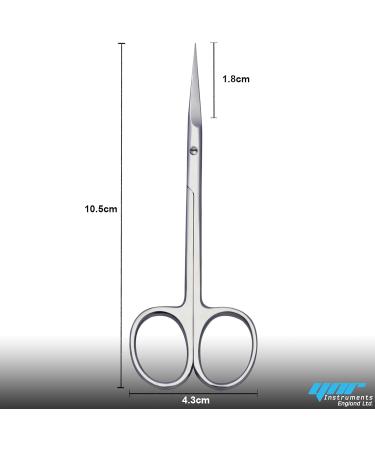 Nail Scissors Professional Cuticle Scissors Extra Strong Straight Curved Manicure Nail Art Scissors (CS-05) - Buy Online on GoSupps.com