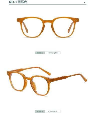Buy SERONI Retro Round TR90 Blue Light Blocking Glasses - UV Protection Computer & Reading Glasses for Men & Women - Stylish 49mm Brown Frame - Buy Online on GoSupps.com