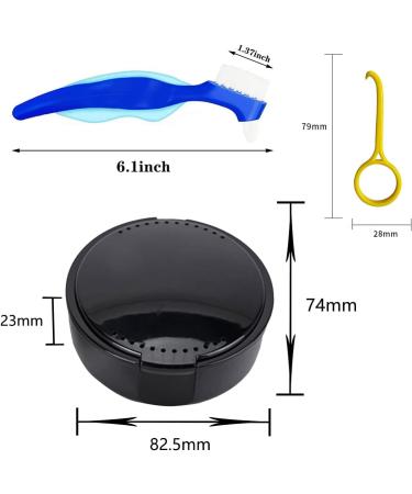 Denture Box & Cleaning Set | Aligner Removal Tool | Retainer & Partial Tooth Containers | Dental Care Solutions - Buy Online on GoSupps.com