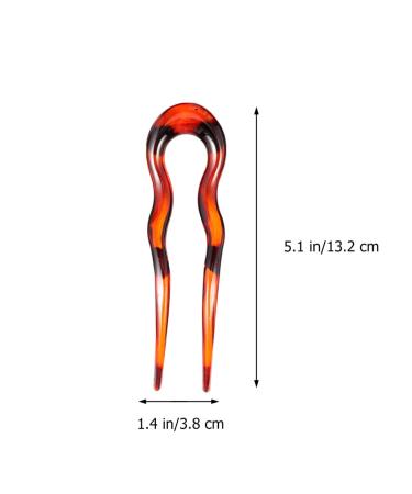 Minkissy U Shape Hair Pins - Tortoiseshell Hair Forks & French Sticks - 3 Pack for Elegant Buns & Hairstyles | International Shipping Available - Buy Online on GoSupps.com