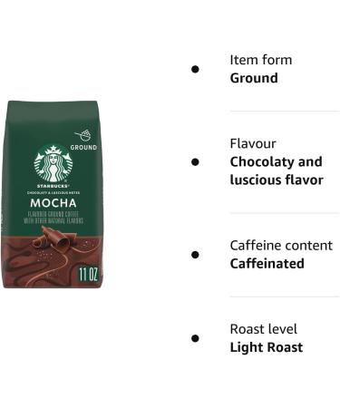 Starbucks Mocha Flavoured Ground Coffee 11oz - Buy Online on GoSupps.com