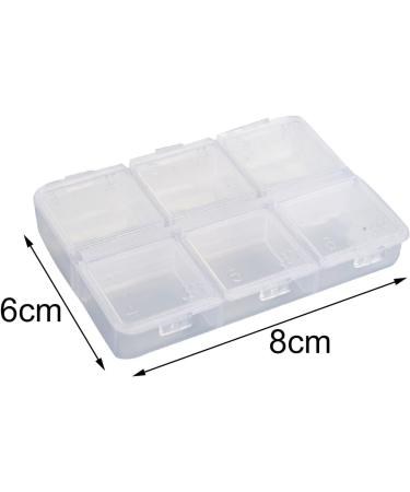 White Pills Organizer - 6 Cell Braille Weekly Travel Case - Medication Aids & Personal Pillbox - Buy Online on GoSupps.com