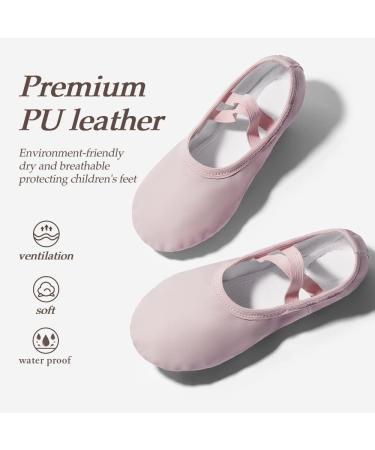 DyingSwan Toddler Ballet Shoes - Soft Leather No-Tie Ballet Slippers in Pink | Girls Dance Shoes (Sizes 7 Toddler to Women) - Buy Online on GoSupps.com