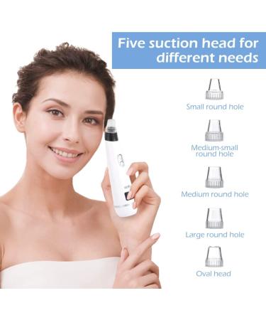 Lalasis Blackhead Remover Pore Vacuum - Upgraded Electric Facial Cleaner with 5 Suction Power & Probes - USB Rechargeable Kit for Women & Men - Buy Online on GoSupps.com