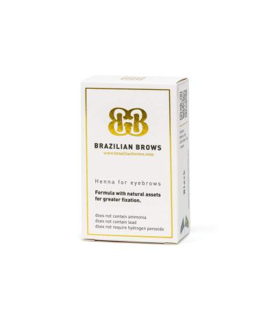 Brazilian Brows Eyebrow Henna Pack & Tinting Kit Dark Chestnut - Buy Online on GoSupps.com