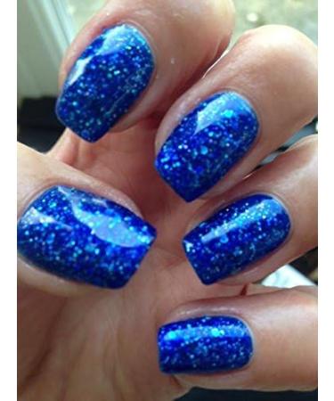 Bluesky Nail Gel Polish BLUE GLITTER Blue Royal Ocean Blue Diamond Glitter Sparkle BLZ02 UV LED Soak Off 10ml - Buy Online on GoSupps.com