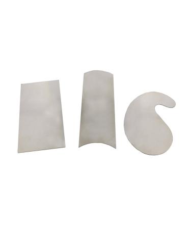 DCT Carbon Steel Scraper 3-Piece Set   Rectangular  Concave Convex  Gooseneck Curved Wood Cabinet Woodworking Scrapers