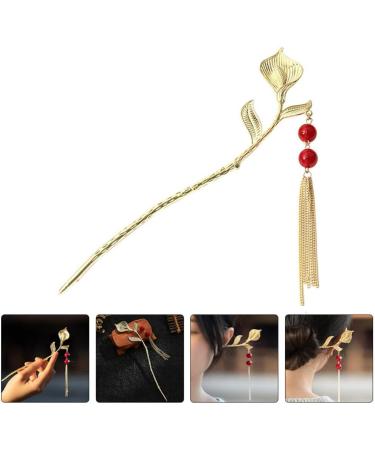 Beavorty Crystal Hair Accessories Long Hair Stick Women Hair Stick Hair Sticks for Long Hair Chinese Flower Hair Sticks Chinese Chignon Pin Ponytail Holder Women's Manual Hair Clip Plastic - Buy Online on GoSupps.com