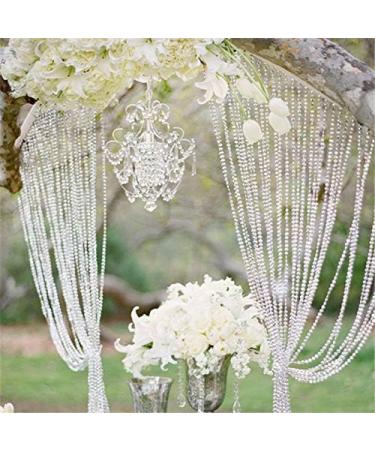 Acrylic Clear Crystal Beads Diamond Garland Strands - 2 Pack of 99 Ft/33 Yards for DIY Doorway Curtain Wedding Party Decorations - Buy Online on GoSupps.com