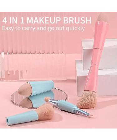 iFutniew Double Ended Makeup Brush 4 in 1 Retractable Travel Cosmetic Brush Multifunctional Concealer Sponge Brush for Eyeshadow - Buy Online on GoSupps.com