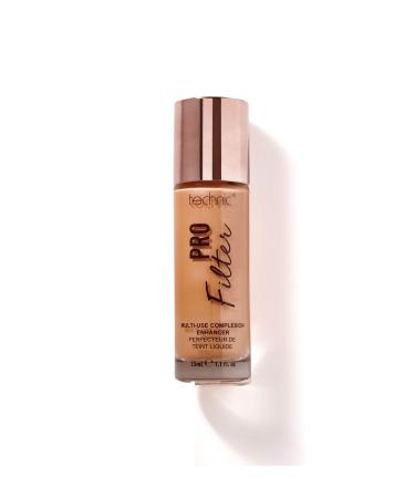 Technic Pro Filter Multi Use Complexion Enhancer - Primer Illuminator and Highlighter Face Serum for a Flawless Finish - Medium Warm