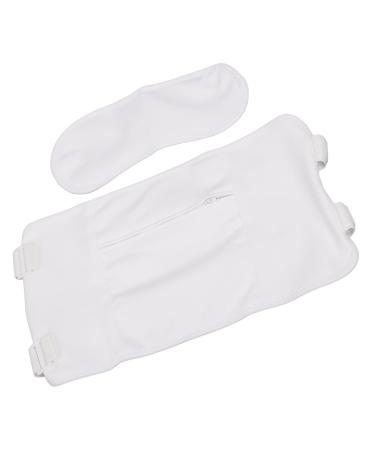 Reusable Castor Oil Compress Wrap Set | Washable Waist & Neck Relief | Premium White Comfort - Buy Online on GoSupps.com