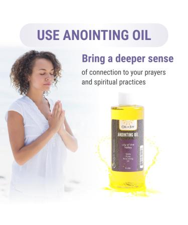 Anointing Oil - Lily of The Valley - 4 oz Altar Size - Biblical Oils for Daily Prayer Ceremonies - Represents Honor & Purity - Buy Online on GoSupps.com