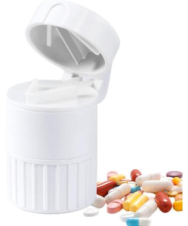 Bo te M dicaments Portable Petit Coupe-pilules Broyeur De Comprim s Compact Fabricant De Poudre M dicinale R cipient S parateur De Pilules tui De Rangement Pour Broyeur Organisateur De Sant White - Buy Online on GoSupps.com
