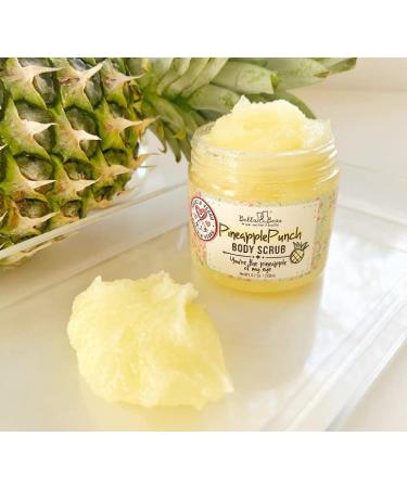 Bella & Bear Pineapple Body Scrub Exfoliator Vegan Sugar Scrub Travel Size 3.4 oz Fresh Pineapple Scent 3.4 Ounce (Pack of 1) - Buy Online on GoSupps.com
