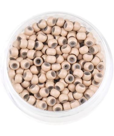 Kullke 1000PCS 3mm Nano Rings Silicone Lined Hair Extension Beads - #6 Beige Blond - Buy Online on GoSupps.com