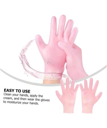 Housoutil 1 Pair Whitening Moisturizing Gloves Holly Headband Heel Moisturizing Gloves White Gloves Men Moisturizing Gloves for Women Dry Skin Gloves Sebs Sun Protection Pink - Buy Online on GoSupps.com