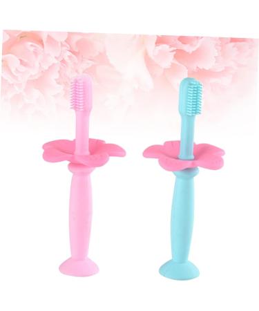 Minkissy 6 STK Baby Training Toothbrush Set - Silicone Finger Brush for Milk Teeth Care - Ideal Infant Gift for Teething & Extra Child Protection - Buy Online on GoSupps.com