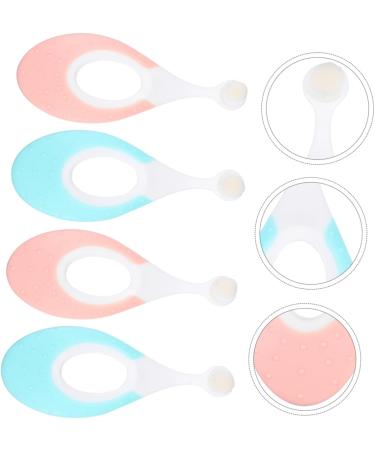 Tovinanna Children's Toothbrush Set - 4 Extra Soft Bristle Oral Care Brushes for Infants & Toddlers - Manual Training Toothbrush - Colorful & Gentle Baby Dental Tool - 1 Pack - Buy Online on GoSupps.com
