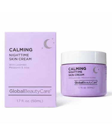 Calming Nighttime Skin Cream Lavender Melatonin Aloe Formula 1.7 fl oz