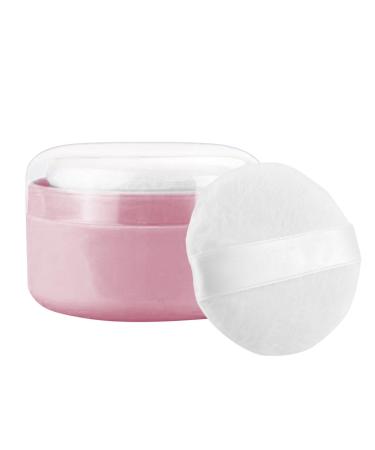 tui bouff e en poudre bouff e de poudre corporelle et r cipient Bo tre saupoudrage l che l' preuve des fuites - Baby After Bath Body Powder Puffle Base pour la plage la maison Rose