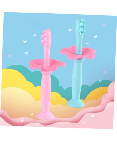 Minkissy Silicone Bristle Toothbrush for Kids All-Round Oral Care Training Toothbrush (Pink) 1 Pack - Buy Online on GoSupps.com