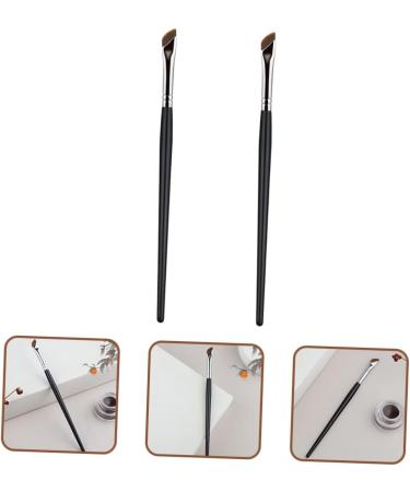 Didiseaon 2pcs Eyebrow Brush Makeup Brush Eye Liner Brush Angled Concealer Brush Flat Fine Tip Miss - Buy Online on GoSupps.com