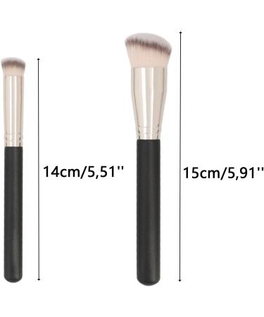 Ryaupy Set of 2 make-up brushes concealer brushes foundation brushes with soft synthetic fibre for concealer liquid foundation - Buy Online on GoSupps.com