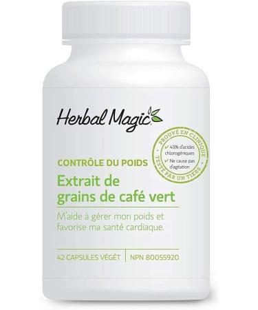 Herbal Magic Green Coffee Bean Extract Jitter-Free Supplement for Women & Men Vegetable Capsules Non-GMO - Buy Online on GoSupps.com