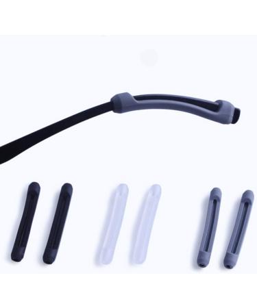 Eyeglass Accessories 20 Pairs Eyeglasses Temple Tips Silicone Non Slip Eyewear Leg Cover Glasses Accessories (Black) Over Glasses Sunglasses - Buy Online on GoSupps.com
