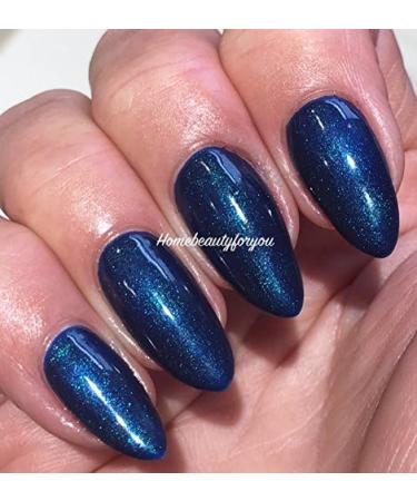 Bluesky Nail Gel Polish Blue Shimmer Peaclock Plume Contradictions 80603 UV LED Soak Off 10ml - Buy Online on GoSupps.com