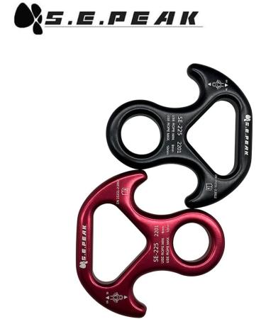 Peak Rescue Figure 8 Descender - Aluminum Alloy Black | 30kN - Climbing Gear for Rock Climbing & Rigging - Buy Online on GoSupps.com