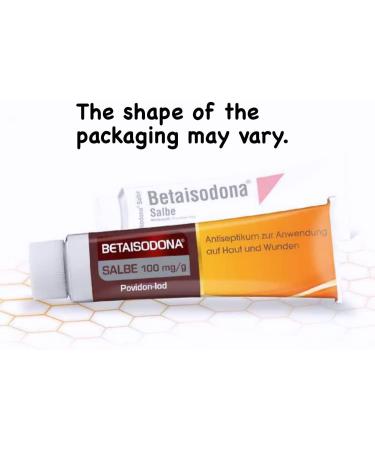 Betaisodona Povidone-Iodine Wound Antiseptic Ointment 25g - Alcohol-Free, Non-Burning Formula - Buy Online on GoSupps.com