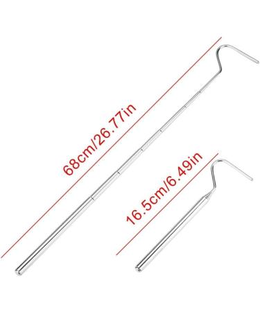 ViaGasaFamido Snake Hook Stainless Steel Extensible Telescoping Snake Catcher Hook Collapsible Reptile Hook Telescoping Capture Hook for Catching Handling Grabber Separate Small Pet Snake - Buy Online on GoSupps.com