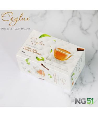 Ceylux Premium Organic Ceylon Cinnamon Tea Drink | 100% Organic | 50 Tea Bags | Rainforest Alliance Certified | Ceylon Tea 2 - Buy Online on GoSupps.com