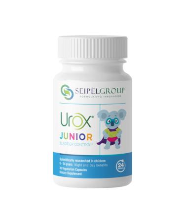 UROX Junior Natural Bladder Control - Nocturnal Enuresis or Bedwetting Supplements, 30 Vegetarian Capsules 1