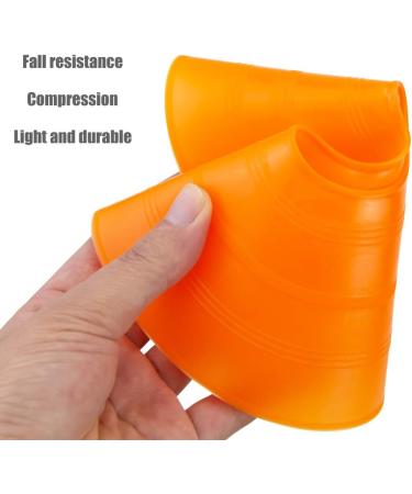 Faxco 50 Pcs Orange Mark Disks with Shelf and Net Bag - Soccer Cones Holder for Training & Field Markers - Outdoor Sports Supplies - Buy Online on GoSupps.com