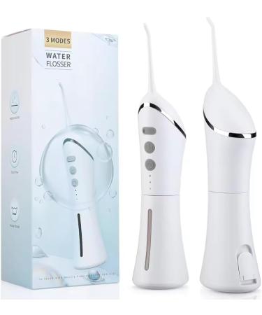 Oral Irrigator Power Dental flosser Portable Dental Irrigator with Nozzles and 3 Modes Professional Dental Cleaning IPX7 Waterproof USB Rechargeable Dental Irrigator for Travel and Home Use