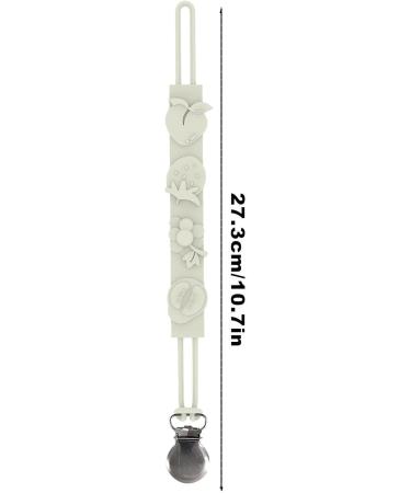 Anximt Baby Pacifier Clip - Silicone Toy Strap & Clip for Car Seats High Chairs Shopping Carts - Gray Multi-Functional Pacifier Chain - Buy Online on GoSupps.com