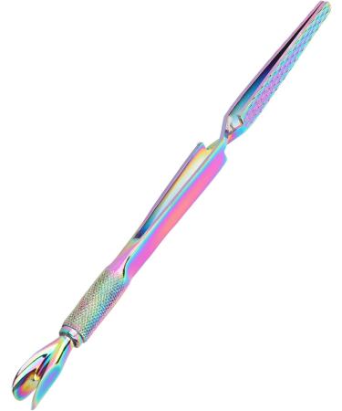 Nail Shaping Tweezers Double End Portable Nail Cuticle Pusher Stylish Look for Home (Multicolor) - Buy Online on GoSupps.com