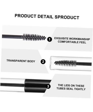 POPETPOP 10 Sets Mascara Tube Plastic Bottles with Droppers Clear Mascara for Eyelashes Clear Plastic Vials 10X1.5cmx5pcs Assorted Colorx5pcs - Buy Online on GoSupps.com