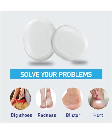 60 Count Heel Gel Stickers - Silicone Adhesive Inserts for Blister Prevention and Comfort in Loose Shoes - Buy Online on GoSupps.com