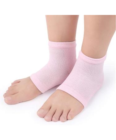 Jiahao Unisex Moisturizing Gel Socks - Spa Foot Care Anti-Dry Cracks Skin Peeling Protection (Gray & Pink) - 2 Pairs - Buy Online on GoSupps.com