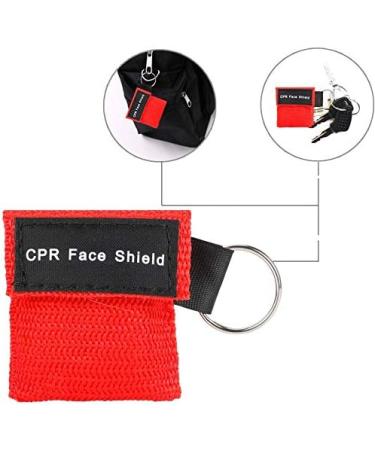 HomeAlexa Ventilation Mask 30 Pack with Check Valve CPR Mask Keychain Set in Black Red & Blue | International Shipping Available - Buy Online on GoSupps.com