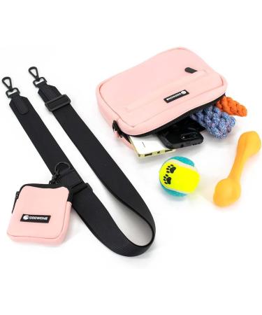 COOWONE Pink Dog Treat Bag - Ideal for Walking & Training Your Pet | Durable & Stylish - Buy Online on GoSupps.com