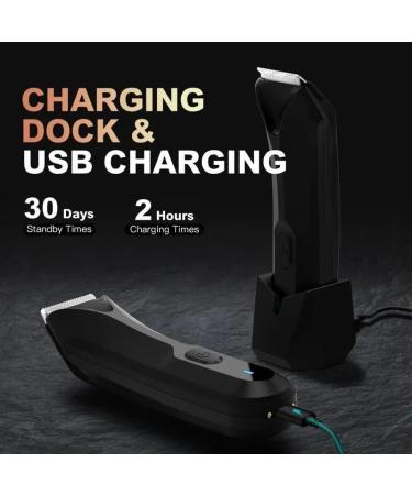 Shop Electric Groin Hair Trimmer - Waterproof Rechargeable & Safe Ceramic Heads for Men - Buy Online on GoSupps.com